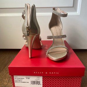 Kelly and Katie Gold Heels